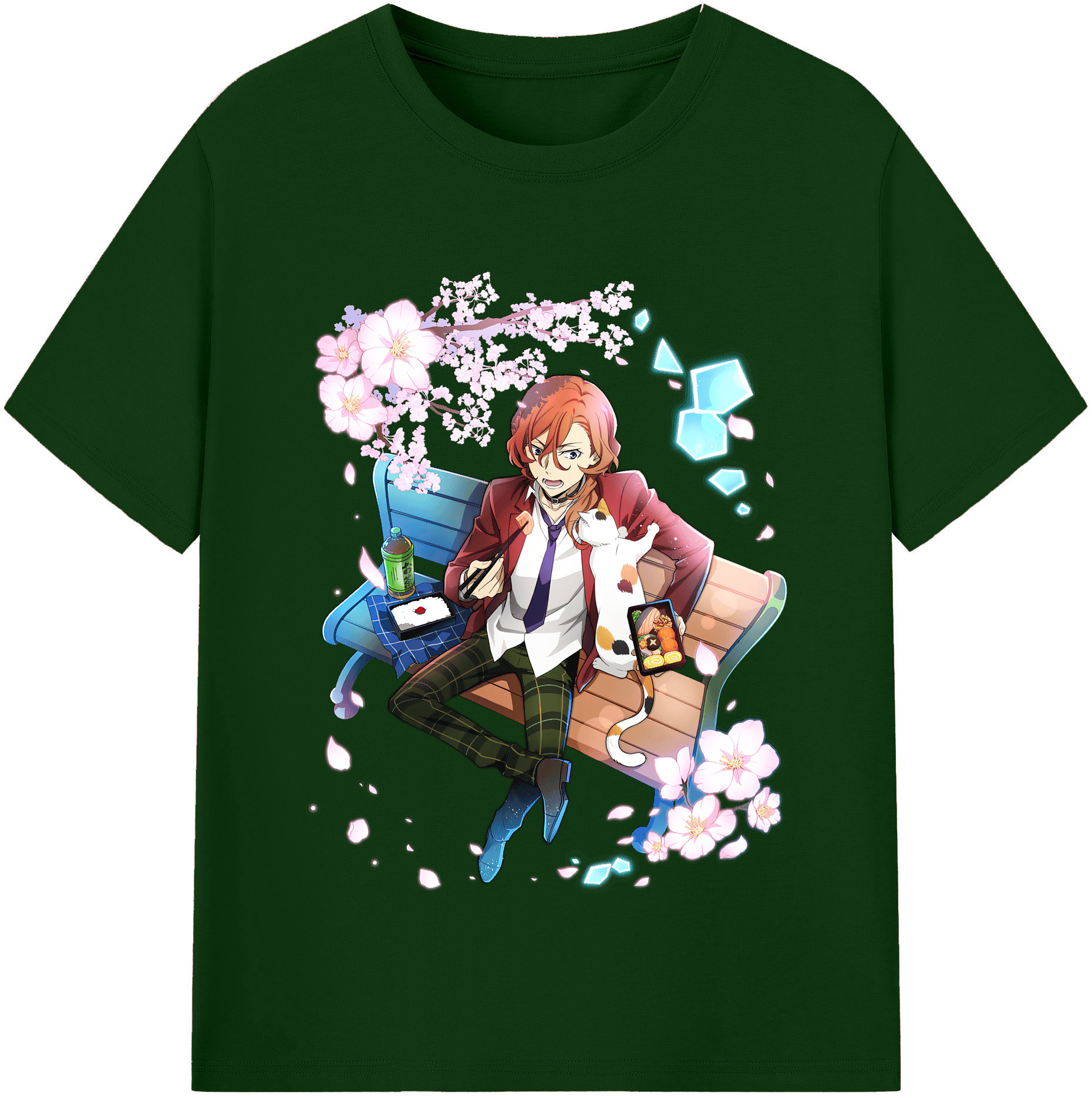 （画像用） 文豪ストレイドッグス Bungo Stray Dogs 綿100％半袖Tシャツ（フロントプリント）